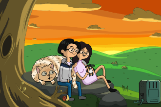 draw unique adventure time cartoon portrait
