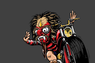 make a hand drawn vector character design