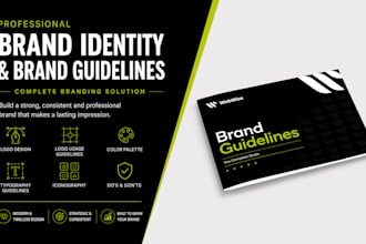 design a complete brand identity and brand guidelines