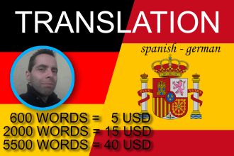 translate your spanish text, ebook, or website to german