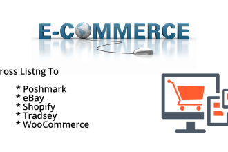 create cross listings on poshmark, ebay, shopify, tradsey manually