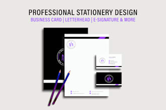 design business card and stationery items