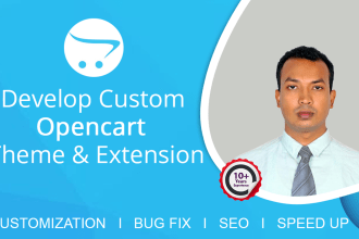 develop, customize opencart theme, module, fix bug