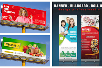 design any banner, billboard or roll up