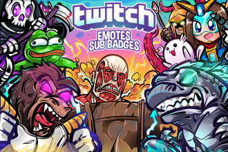 create awesome custom twitch emotes or sub badges