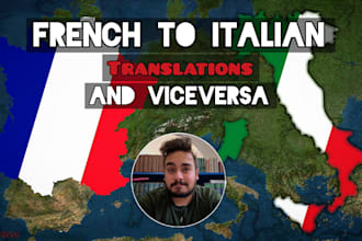 translate from italian to french and viceversa