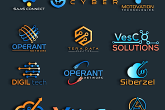 tech startup data security crypto and technology logo within 24 hours