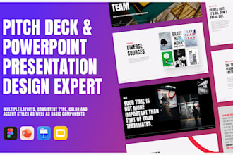 design powerpoint presentation and pitch deck