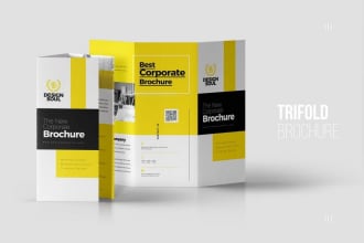 design professional bifold, trifold brochure