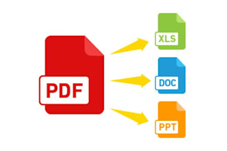 convert PDF to excel