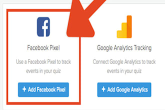 add google analytics and facebook pixel code to your website
