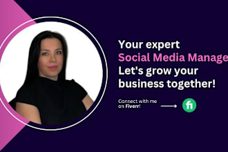 be your social media marketing manager and content creator