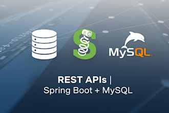 develop rest apis in spring boot, hibernate using mysql db