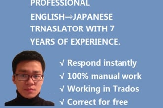 translate from english to japanese manually