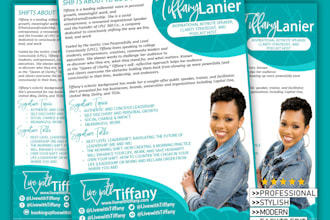 design an amazing speaker one sheet