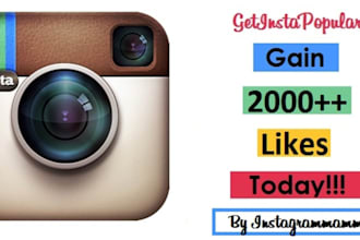 give you 1,200 Instagram Likes Super Fast Delivery