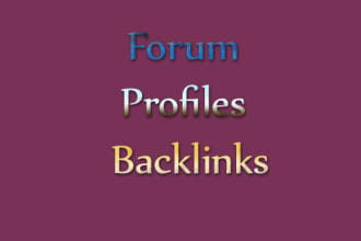 create 100 forum post backlinks to get loads of traffic