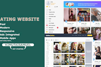 build you a clean, seo friendly, responsive dating site