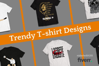 design custom trendy t shirt