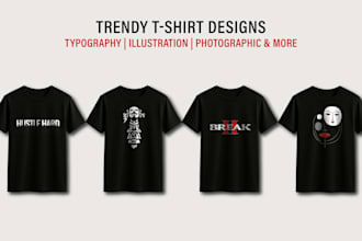 design custom trendy t shirt