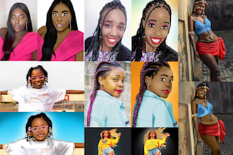 create a cartoon illustration of your face in my art style