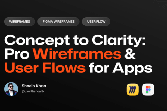 design app or web wireframe and user flow