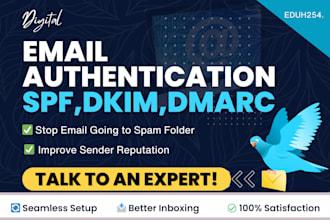 setup spf, dkim, dmarc to improve email deliverability, stop spam