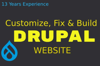 fix, develop, update, or upgrade drupal website and modules