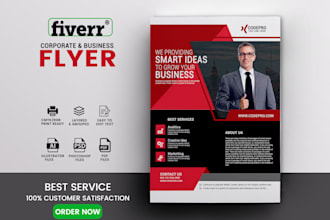 design professional corporate business flyer  within 24 hours