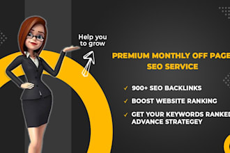 do monthly off page SEO service by white hat dofollow authority backlinks