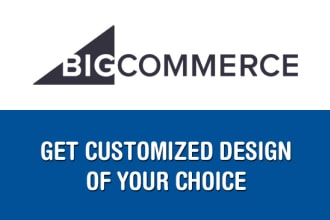 create professional design for bigcommerce store