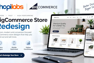 redesign, revamp, and build custom layout for your bigcommerce store