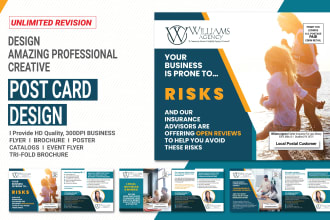 do postcard design and graphic design