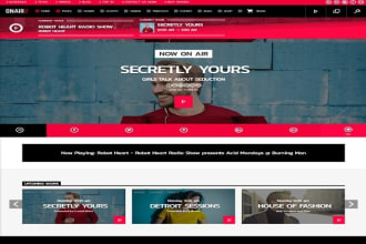 create podcast, audio, music downloading website