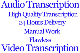 transcribe your video audio voice in clear text form
