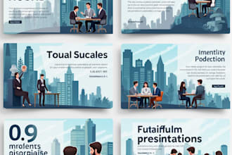 design stunning, engaging powerpoint presentation slide for business, pitch deck