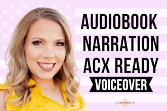 be your female audiobook narrator acx podcast youtube ready