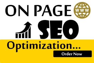 do on page SEO optimization wordpress, shopify,wix,squarespace any cms