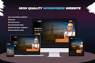 develop a wordpress website for you