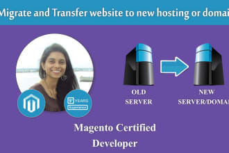 migrate and transfer website to new hosting or domain