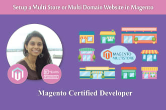 setup a multi store or multi domain website in magento
