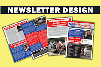 do a professional newsletter design