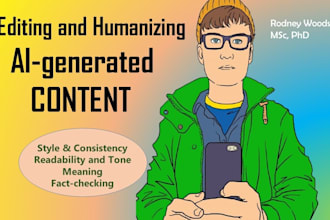 humanize ai content by editing, rephrasing, rewriting in 24 hours