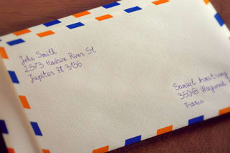 hand address 500 envelopes