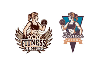design a creative gym and fitness logo
