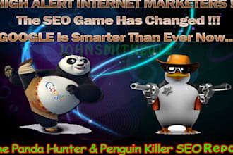 create a After Penguin and Panda Safe Method of SEO Report to Get Top 10 in Google