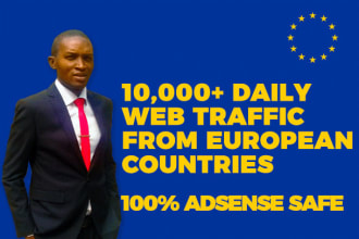 send targeted traffic  from european countries