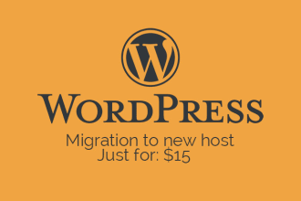 migrate or move your wordpress website files and database