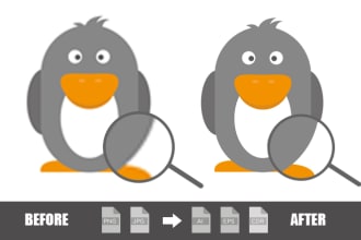trace and redraw logo or image into vector