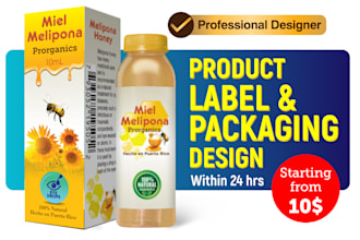 do label, box or package design within 24 hours